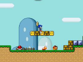 Sonic in Mario World 2