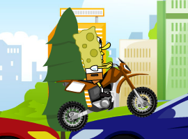 Spongebob Bike Practice